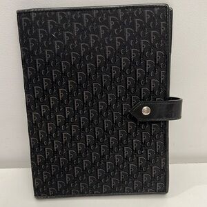 Dior Christian Dior Canvas Lewther Mini IPad holder